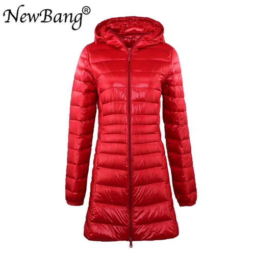 long puffer jacket NewBang Brand 8XL 7XL  6XL Ladies Long Warm Down Coat Women Ultra Light Down Jacket With Bag Women's Overcoats Hip-Length black puffer coat Coats & Jackets