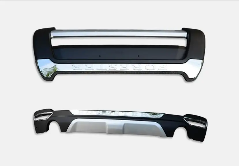 

ABS CHROME CAR FRONT+REAR BUMPERS PROTECTOR GUARD SKID PLATE FIT FOR Subaru Forester 2013 2014 2015 2016 2017 2018