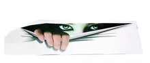 Car-Styling Universal Funny Car Sticker 3D Eyes Peeking Monster sticker Voyeur Car Hoods Trunk Thriller Rear Window Decal