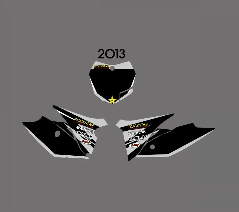 0607 звезда черный стиль КОМАНДА ГРАФИКА с соответствующими фоны для KTM 125 200 250 300 350 450 500 EXC 2012 2013 XC 2011