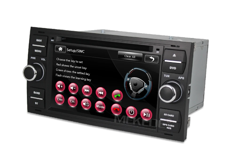 Top MEKEDE free shipping Car Multimedia dvd Player For Focus C-Max S-Max Fusion Connect Fiesta Galaxy Mondeo Car Radio Head Unit BT 14
