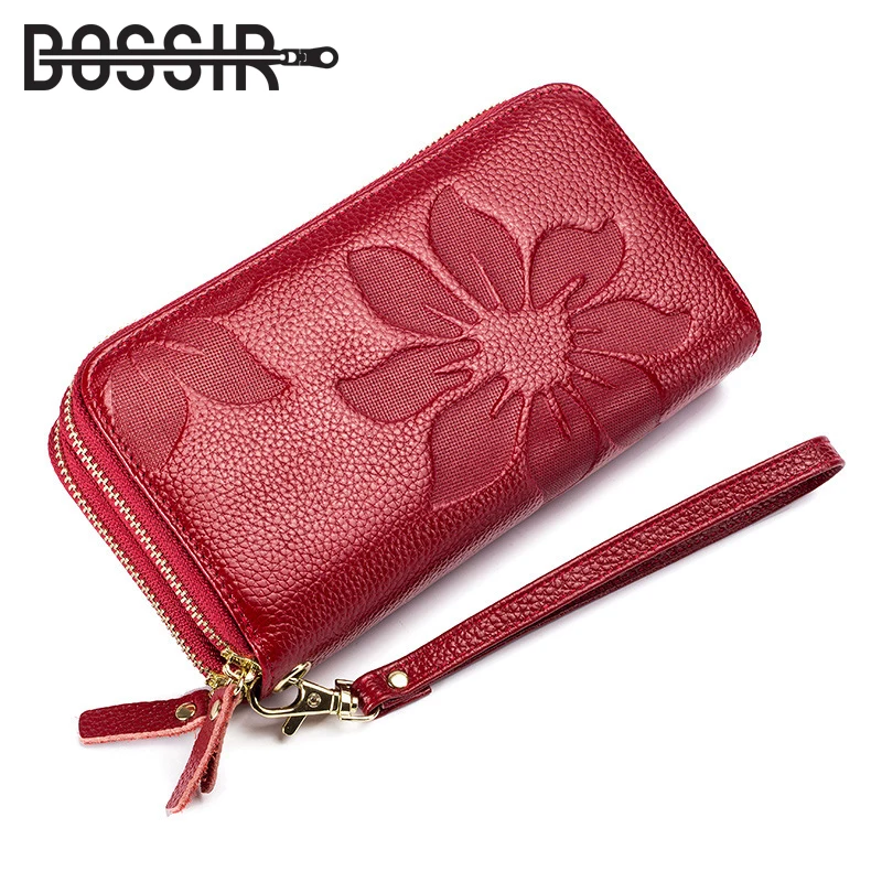 Wallet Women Double Zipper Organizer Large Capacity Casual Long Style