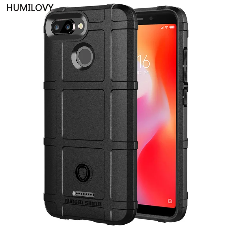 

For Xiaomi Redmi 6 Case for Fundas Redmi 6 Cover Soft Silicone Rugged Shield Protective Back Cover for Xiaomi Redmi 6 Coque Capa