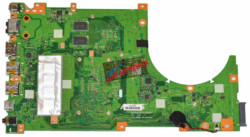  Original FOR Asus Q553ub i7-6500u 3.10GHz CPU Motherboard 60NB0AZ0-MB1041 fully tested
