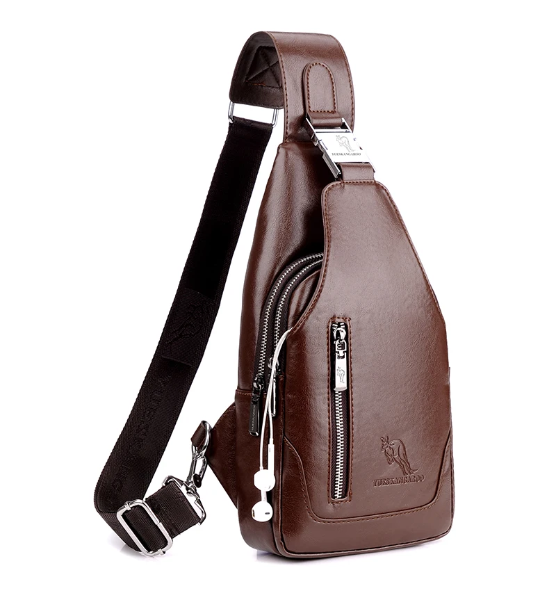 Летняя мужская нагрудная сумка с одним ремнем, сумки на плечо, кожаные мужские дорожные сумки через плечо, винтажная нагрудная сумка, деловая сумка-мессенджер