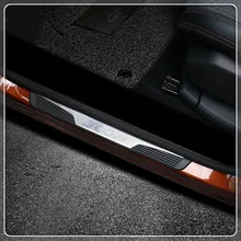 Per Peugeot 3008 GT 2016 2017 2018 Auto Davanzale Del Portello Del Piatto Dello Scuff Soglia Piastra Piastra di Copertura Trim 4 pezzi Accessori Auto car Styling