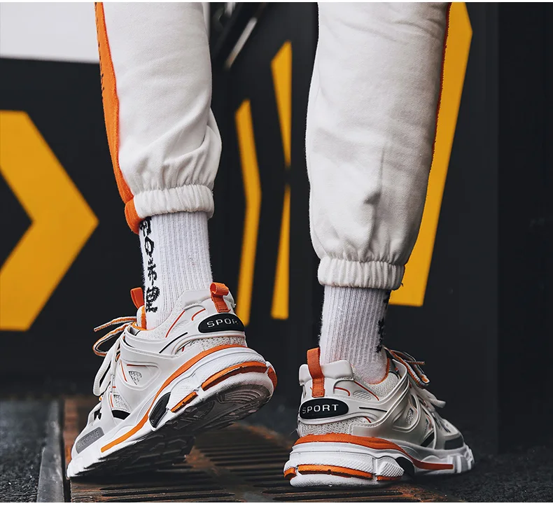 Mens Casual Shoes Chunky Sneaker Platform Trainers Sneakers Men Casual Shoes Mens High Shoes Men Sneakers Mesh Footwear 2019 New (1)