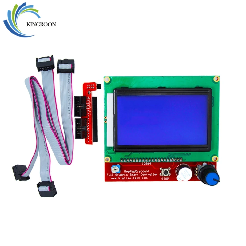 Ramps 1,4 lcd умная материнская плата управления RAMPS1.4 дисплей монитор синий экран Запчасти панель управления плата кабель 3D принтеры часть