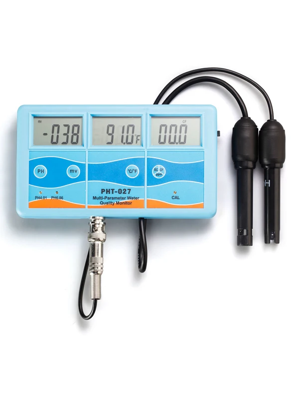 

pH EC CF Temp TDS ORP mV Meter Tester Analyzer 6-in-1 Multi-Function Water Quality Testing Monitor Conductivity Temprature