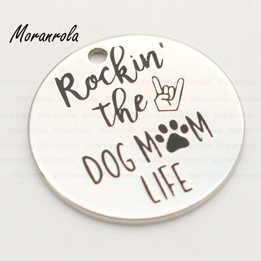 Новое поступление &quotRokin the dog mom life' ожерелье брелок Очаровательная собачья лапа