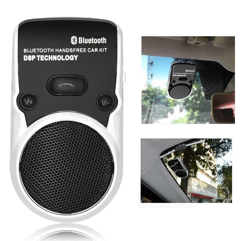 Солнечная энергия bluetooth hands free спикер телефон беспроводной Handsfree Bluetooth автомобильный комплект для мобильного телефона