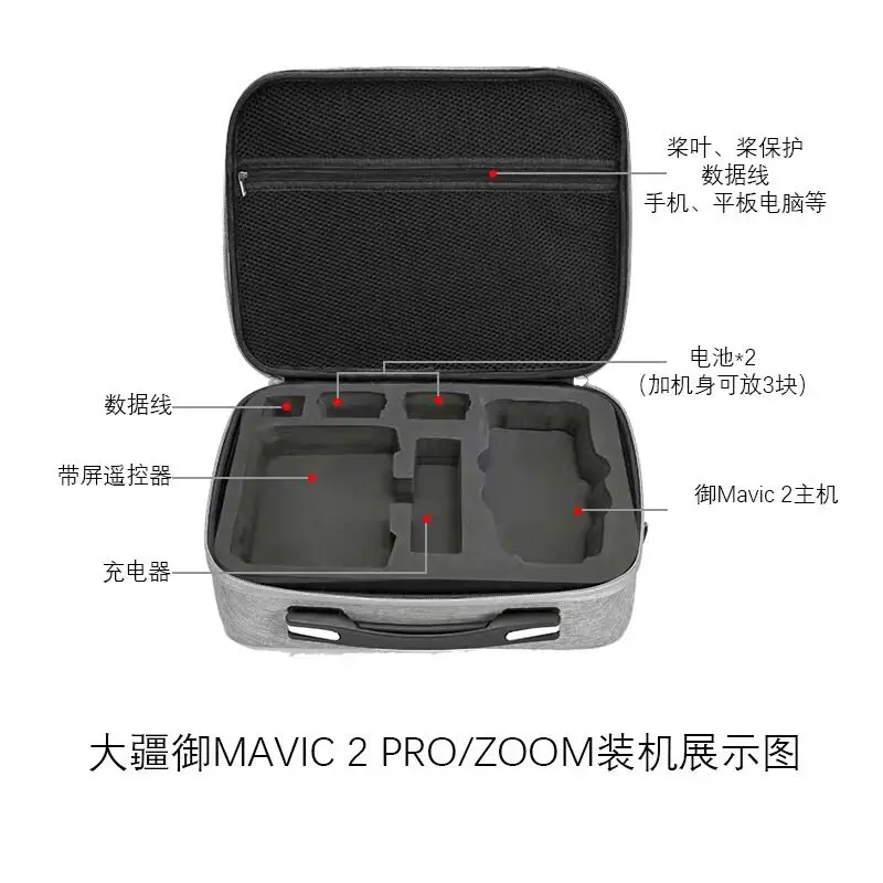 Mavic 2 смарт-контроллер чехол для переноски DJI Дрон пульт дистанционного управления с экранными аксессуарами сумка для хранения нейлоновая Подвеска сумка