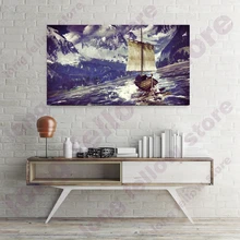 Парусная лодка DIY картина по номерам морской пейзаж Рисование Живопись по номерам Пейзаж снег горы Раскраска по номерам Прямая поставка