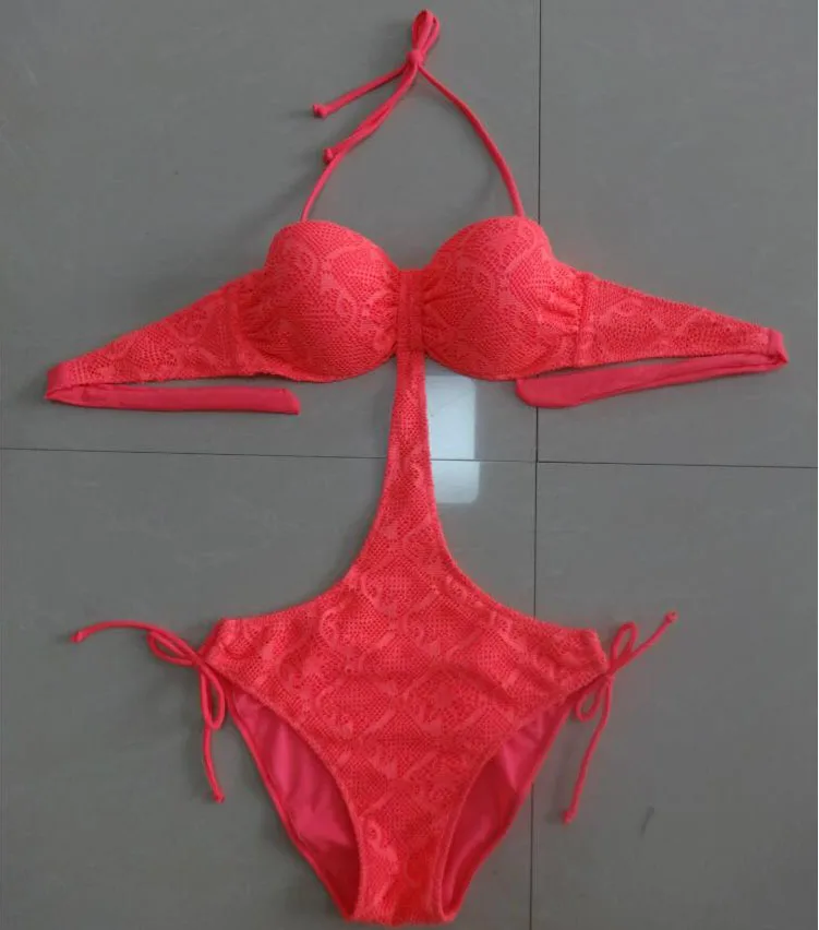 Горячая продажа! плавание Цельный Костюмы Sexy кружева купальники бикини женщины