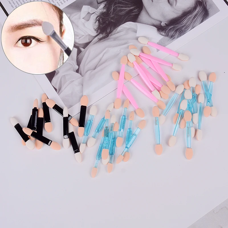 

10Pcs/Pack Women Cosmetic Double-head Shadow Sponge Eyeshadow Brush Makeup Tool