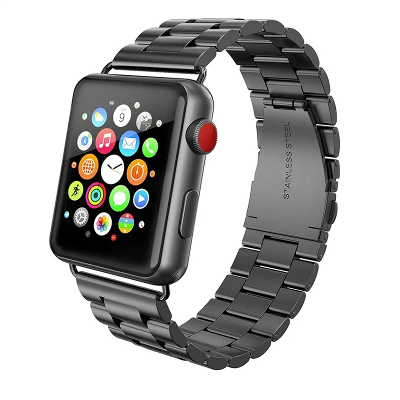 

Stainless Steel Metal Strap for Apple Watch Band Series 4 44mm 42mm Replacement Link Wrist Bracelet for iWatch 3/2/1 38mm 40mm
