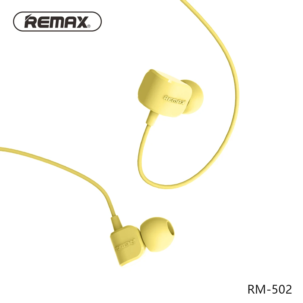 Remax RM 502 стерео наушники для музыки с HD микрофон в вкладыши 3 5 мм проводные iphone Xiaomi