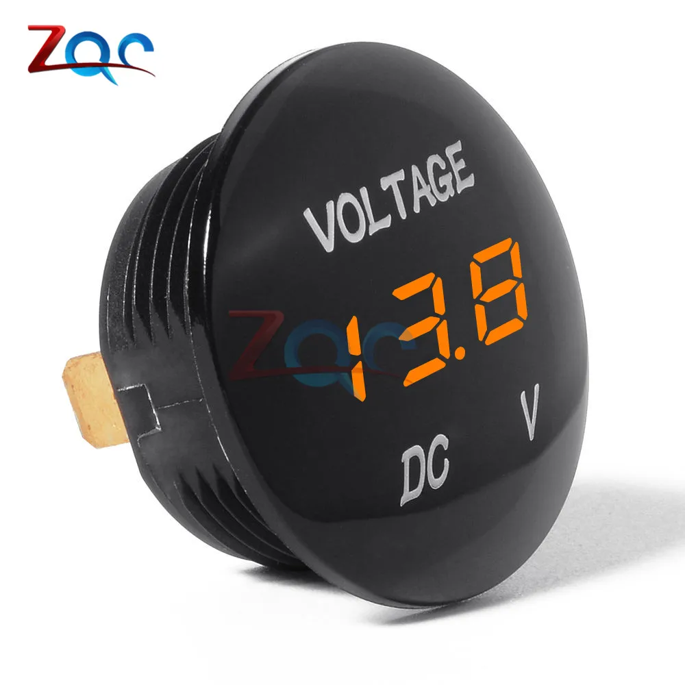 DC 5V-48V LED Digital Voltmeter Ammeter Car Motocycle Voltage Current Meter Volt Detector Tester Monitor Panel electromagnetic field meter