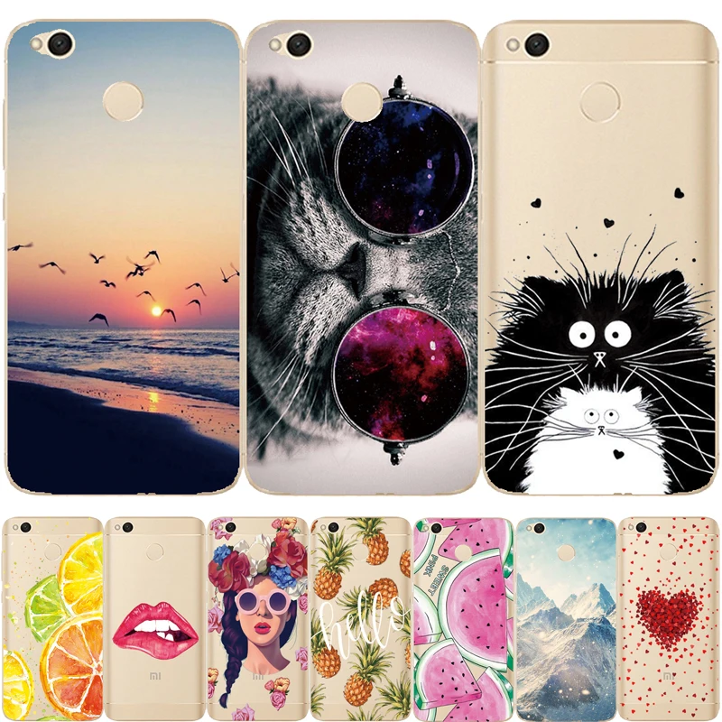 DS-LOVEHUI Cute Cartoon Soft TPU Case For Xiaomi Redmi 3 3S 4 4A 5 5Plus 5A 6 6A Pro Note 4X Thin Silicon Pattern Cover |