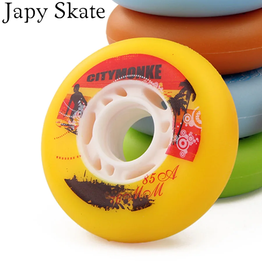 Колеса Japy для катания на коньках 2017 City Monkey 85A скольжение слалом свободные колеса