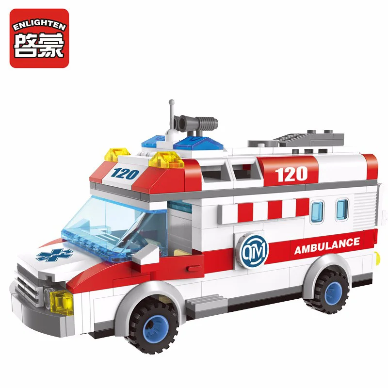 1118 328pcs Ambulance Constructor Model Kit Blocks Compatible LEGO Bricks Toys for Boys Girls Children Modeling 1118 328pcs Ambulance Constructor Model Kit Blocks Compatible LEGO Bricks Toys for Boys Girls Children Modeling