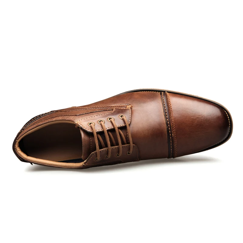 YIGER New Men dress shoes genuine leather male formal big size handmade business casual shoes man oxfords lace-up shoes 0311 YIGER New Men dress shoes genuine leather male formal big size handmade business casual shoes man oxfords lace-up shoes 0311