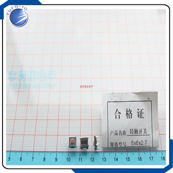 

1000pcs red head 6*6*2.7MM micro switch touch Tactile Push button switch