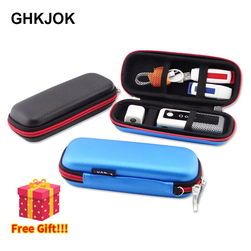 

High-Shockproof 2.5-Inch Mobile Hard Disk Power Pack Charger Mobile Phone Headset Digital Accessories Storage Bag Bank Card Box