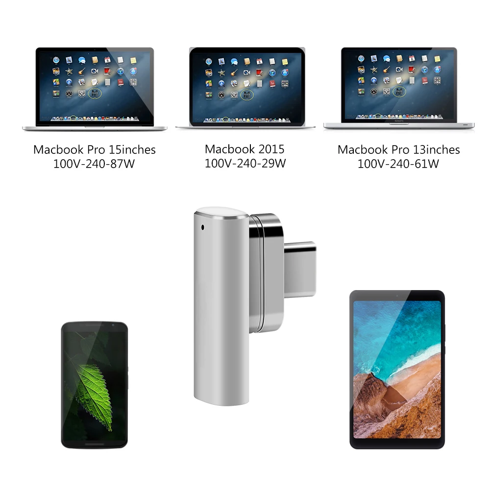 Поддержка высокоскоростного 100 Вт магнитного адаптера USB Type C для Pro 20 pin разъем