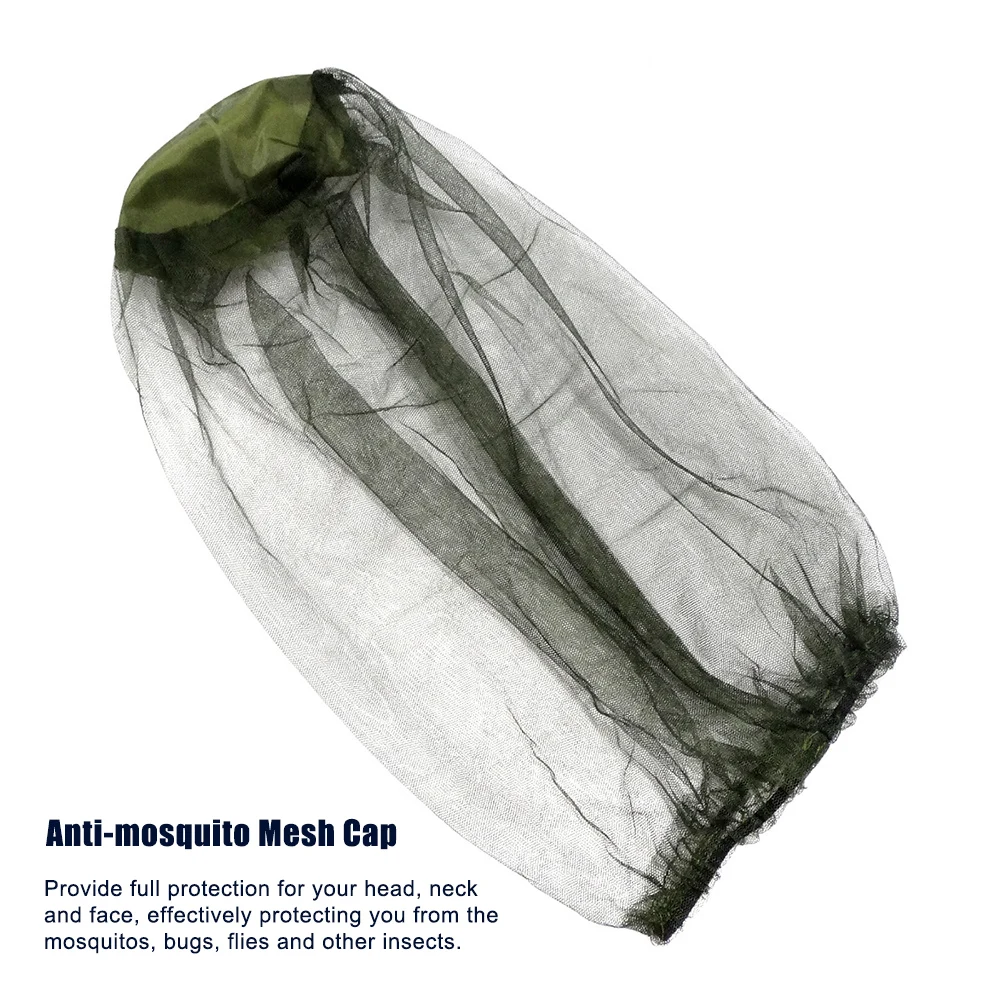 

Outdoor Protective Cover Breathable Mesh Face Protector Hat Anti-Mosquito Insect Bug Net Traveling Camping Hiking Fishing Cap