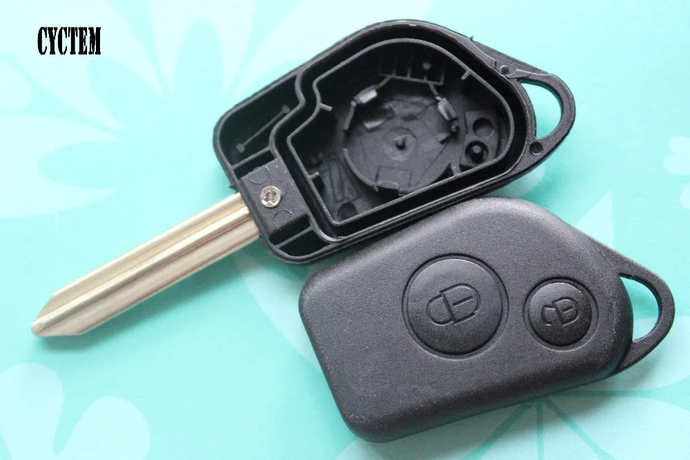 

CYCTEM 2 Buttons Remote Key Case Fob Shell Fit For Citroen Elysee Saxo Berlingo Xsara Picasso Car Alarm Cover Housing