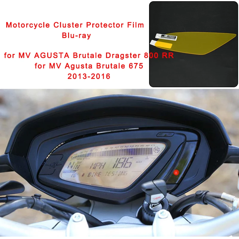 

for MV Agusta Brutale 675 Motorcycle Cluster Scratch Protector Film Blu-ray Speedo Guard for MV AGUSTA Brutale Dragster 800 RR