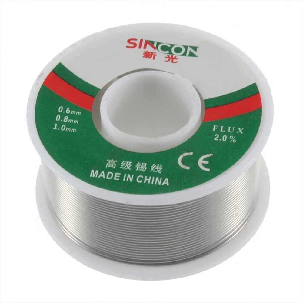 63/37 Tin 0.8mm Rosin Core Tin/Lead 0.8mm Rosin Roll Flux Solder Wire Reel Top Sale