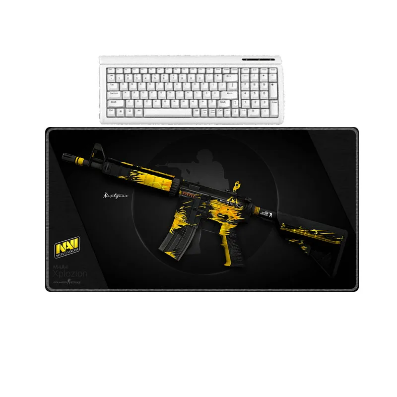XGZ крутой черный геймерский коврик для мыши Настольный коврик для клавиатуры CS GO пистолет игровой ноутбук 300X700X2 мм для N7 Rainbow Six Siege Ведьмак коврики