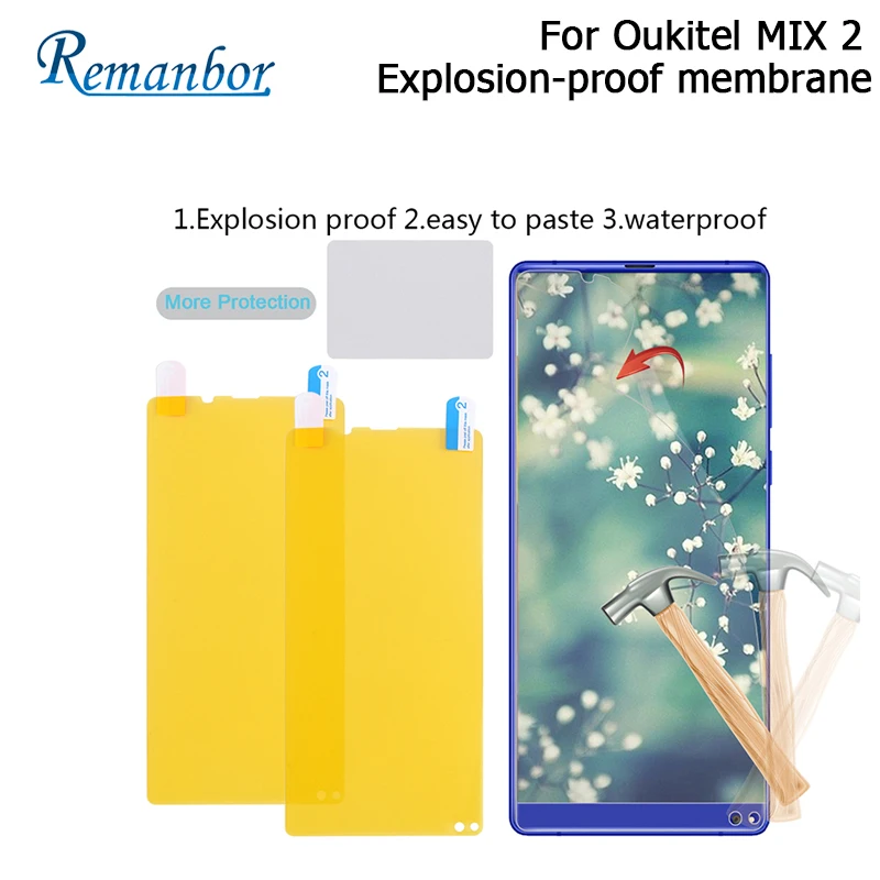 Remanbor 2 шт. для Oukitel Mix не стекло Anti-Explosion защитный Сталь Плёнки Замена смешивания |