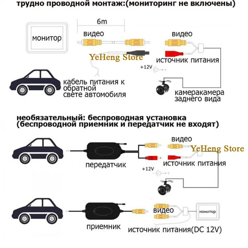 Автомобильный видеокабель устройство для подключения камеры заднего вида к
