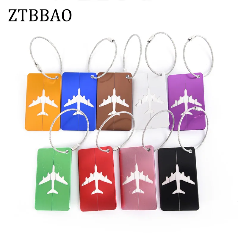 1PC Aluminum alloy Funky Travel Luggage Label Straps Suitcase Name ID Address Tags Luggage Tags Travel Accessories