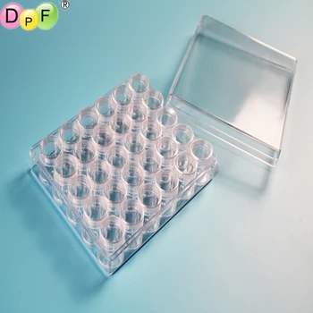 

DPF Diamond embroidery diamond painting tool 30 lattice, transparent plastic storage box, 30 Grid jewelry Drill Storage Box