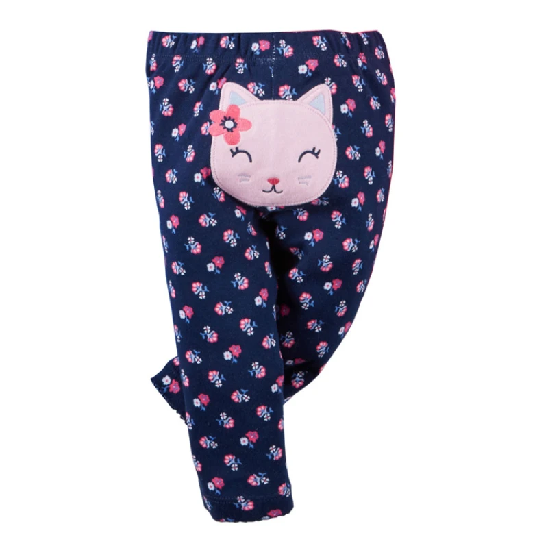 cartoon baby pants soft cotton elastic waistband (18)