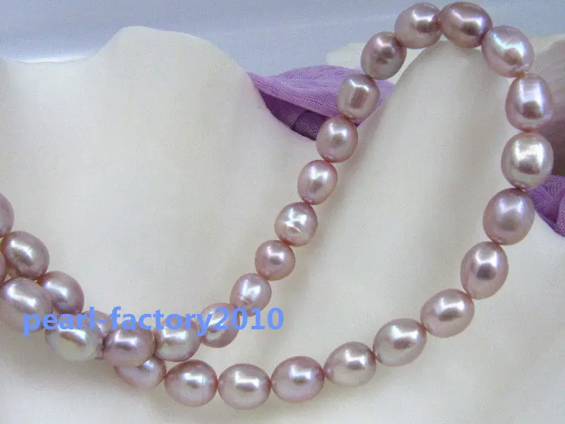 

19" 18" 12X10 MM SOUTH SEA NATURAL purple PEARL NECKLACE 14K GOLD CLASP (0926)
