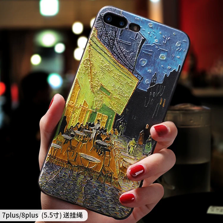 Чехол для iPhone XS Max звездная ночь серия iphone x 6s 7 8 Plus матовый 3d рельефный чехол xs