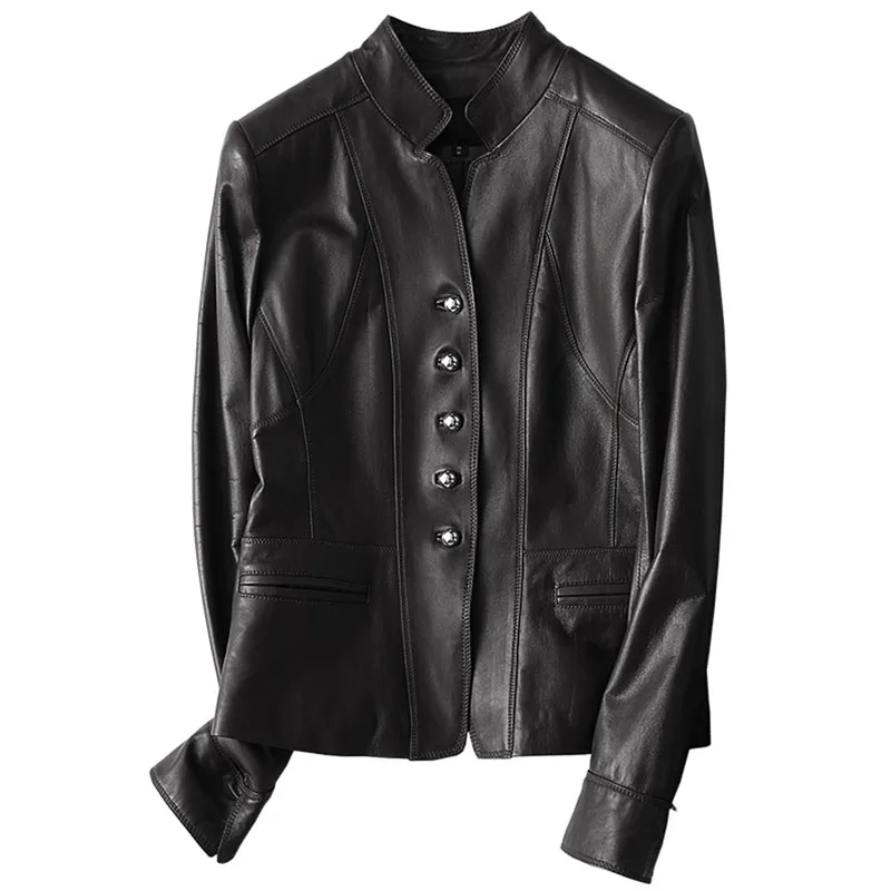 

Autumn Winter Coat Women Clothes 2018 Real Genuine Leather Jacket Women Sheepskin Coat Korean Elegant Slim Coats Plus Size ZT837