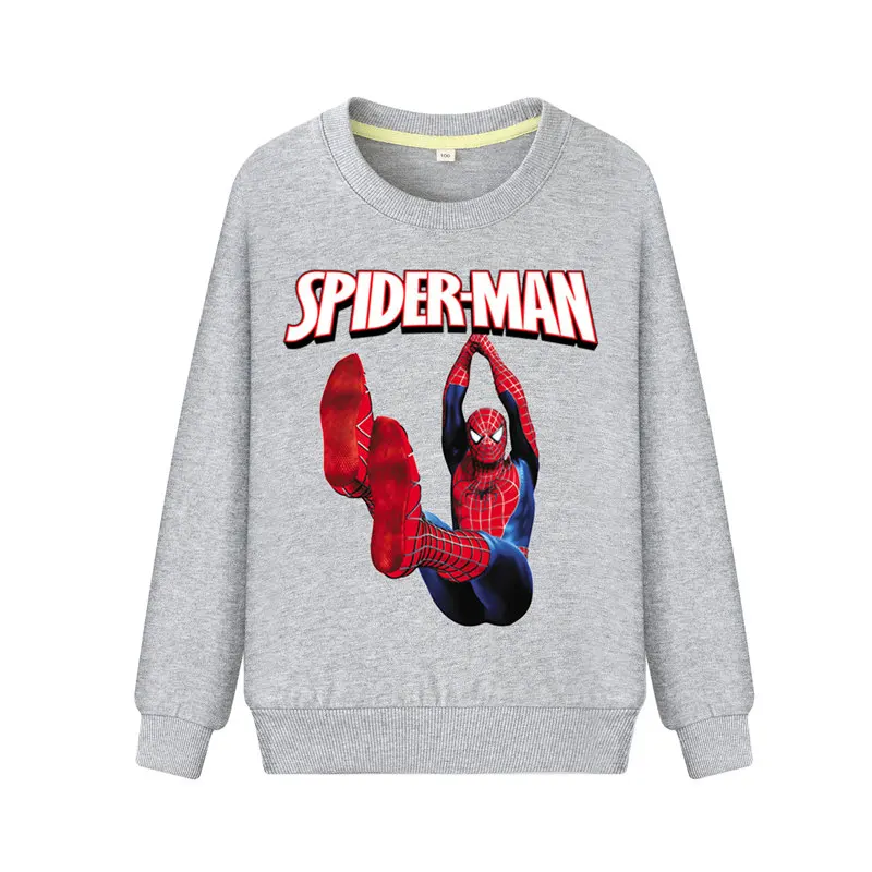 Drop Shipping Factory Cartoon Spiderman Sweatshirts For Kids Long Sleeve Hoodies Boy Girls Pullover Pink Cute Hoodie 2019 WK134 (3)