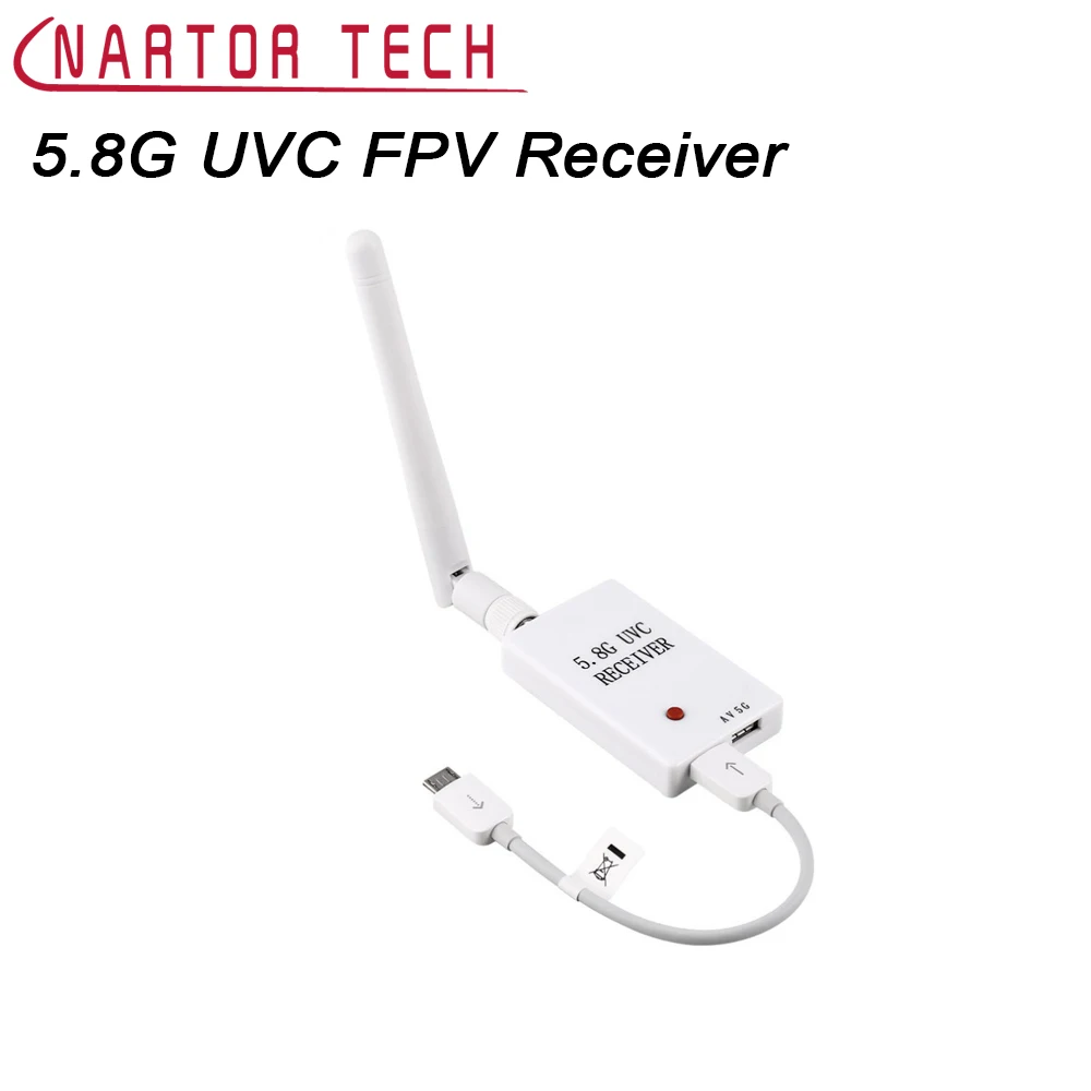 Nartor FPV Mini 5 8G 150CH Mini FPV Receiver UVC Video Downlink OTG VR Android Phone