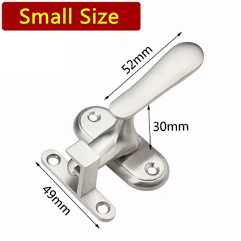 

Small Sizes Stainless Steel door bolt elastic pin button toilet room Security Home Safety Gate Door Bolt Latch Lock