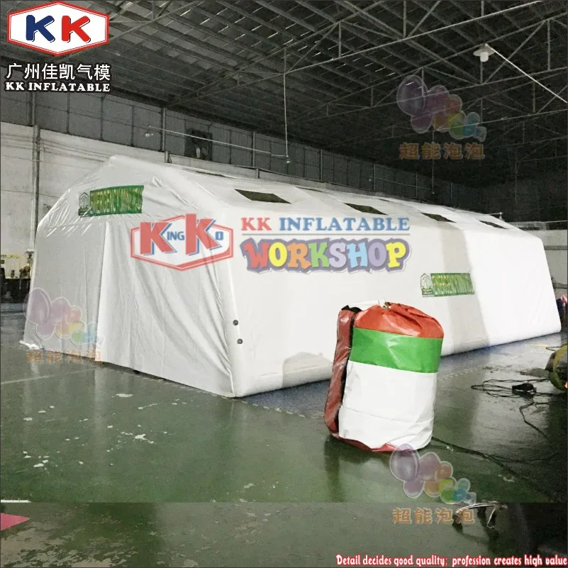 Airtight Inflatable Pvc Medical Tent Red Cross Printed Inflatable