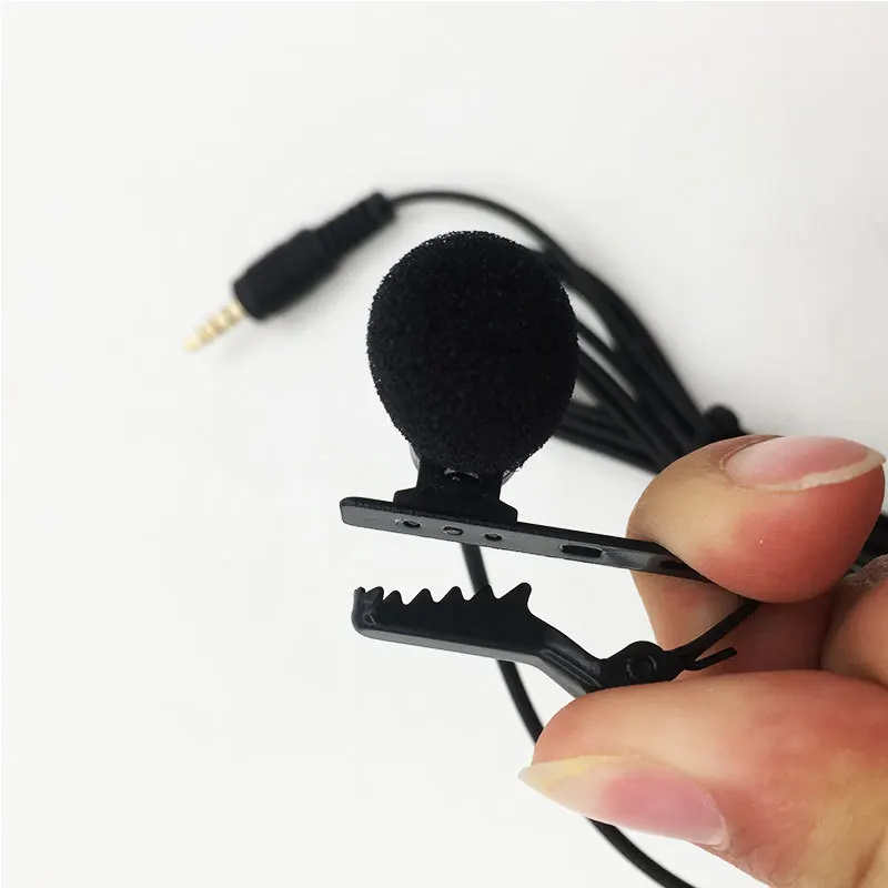 3,5 мм мини джек клип-на лацкане микрофон петличный Handsfree микрофоны проводной микрофон для говорящих речевых телефонов конденсаторный микрофон