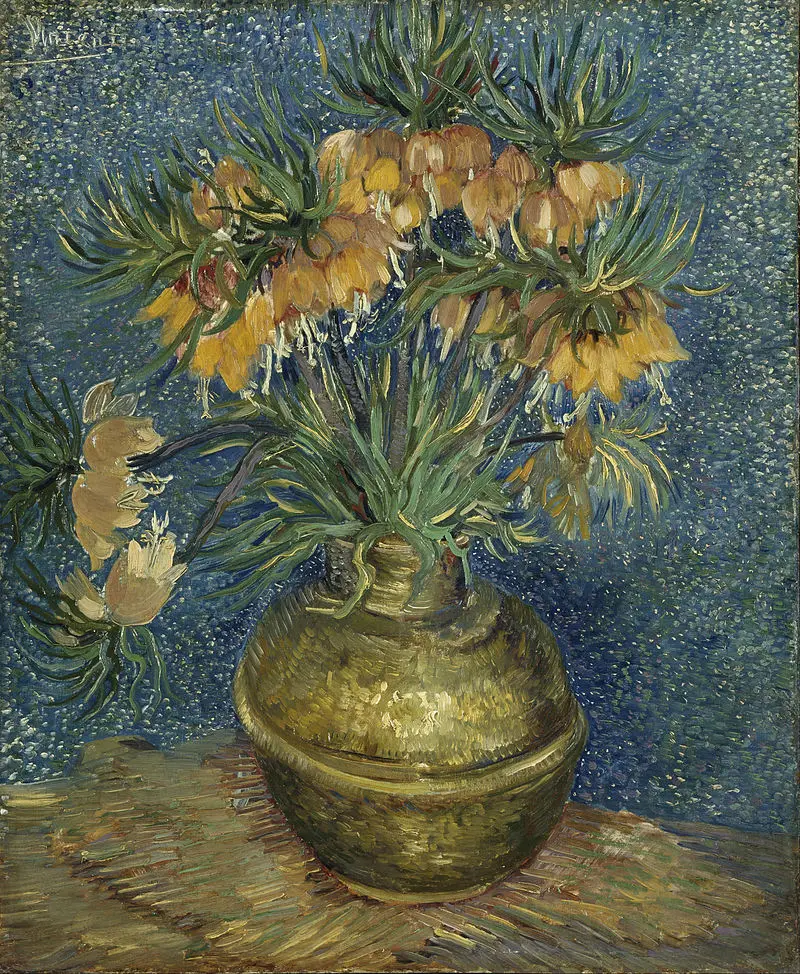 Vincent_van_Gogh_-_Imperial_Fritillaries_in_a_Copper_Vase_-_Google_Art_Project