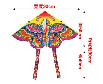 

50 cm 1pc Kite Cerf Volant Little Printing Butterfly Color Butterfly Kite Hot Styles Foldable Kite Outdoor Recreation Products