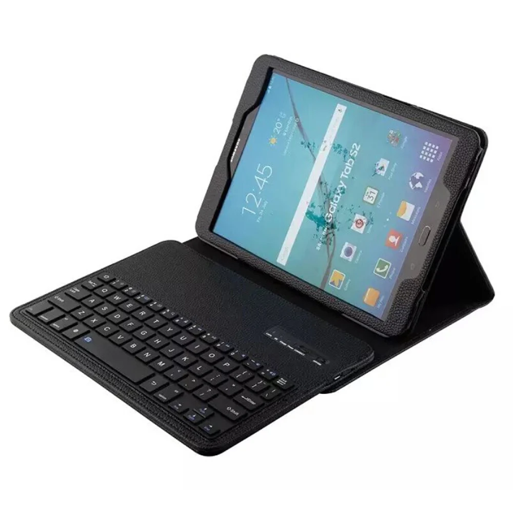 Для Samsung Galaxy Tab S3 9,7 T820 T825 T550 T555 T810 T810 Беспроводной bluetooth-клавиатура случае Tablet Флип кожаный чехол подставка+ ручка